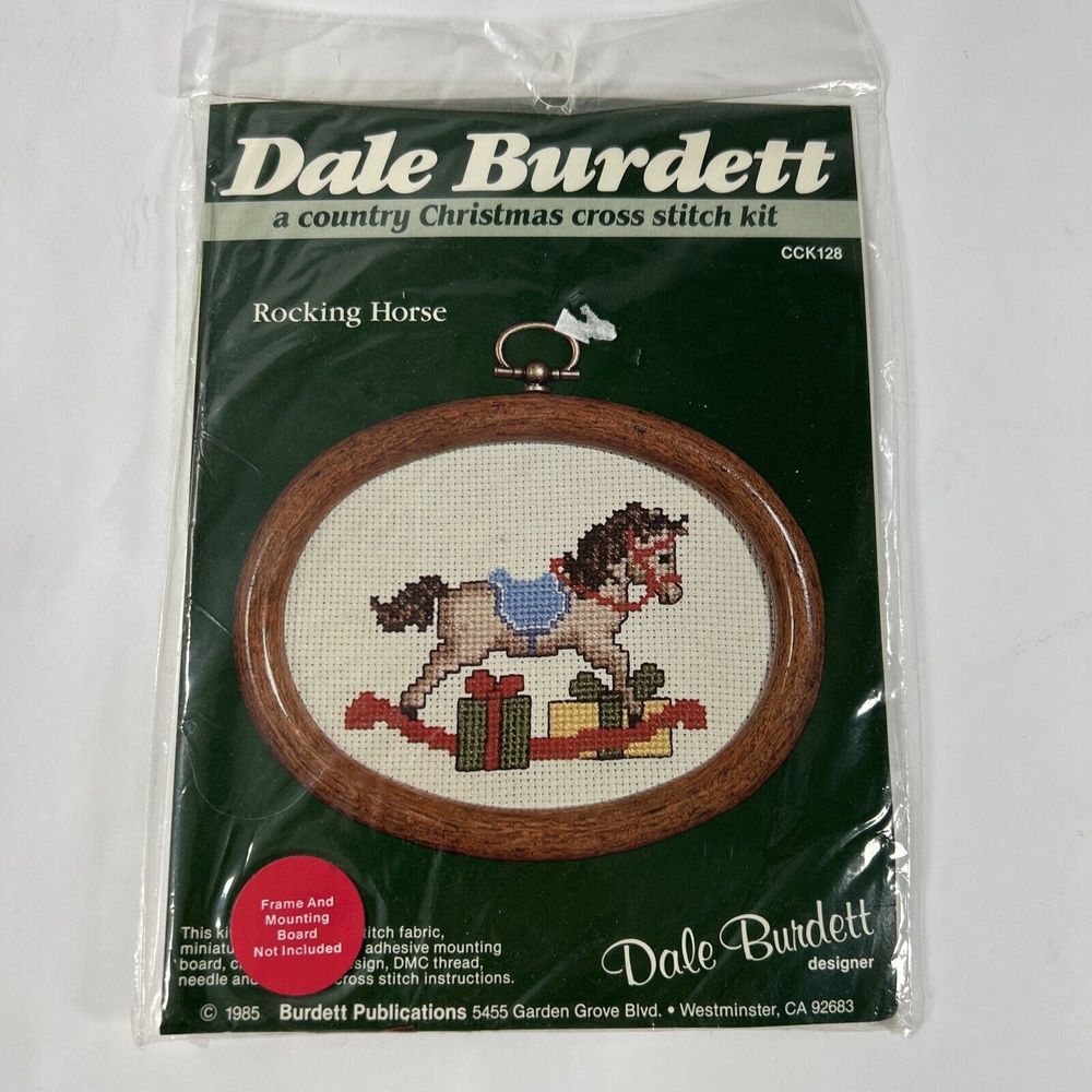 Vintage Dale Burdett Cross Stitch Rocking Horse #CCK128 Kit